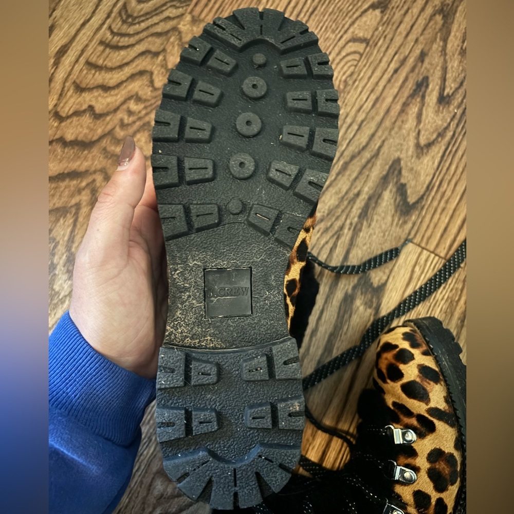 Jcrew leopard winter boots size 8 - Picture 4 of 4